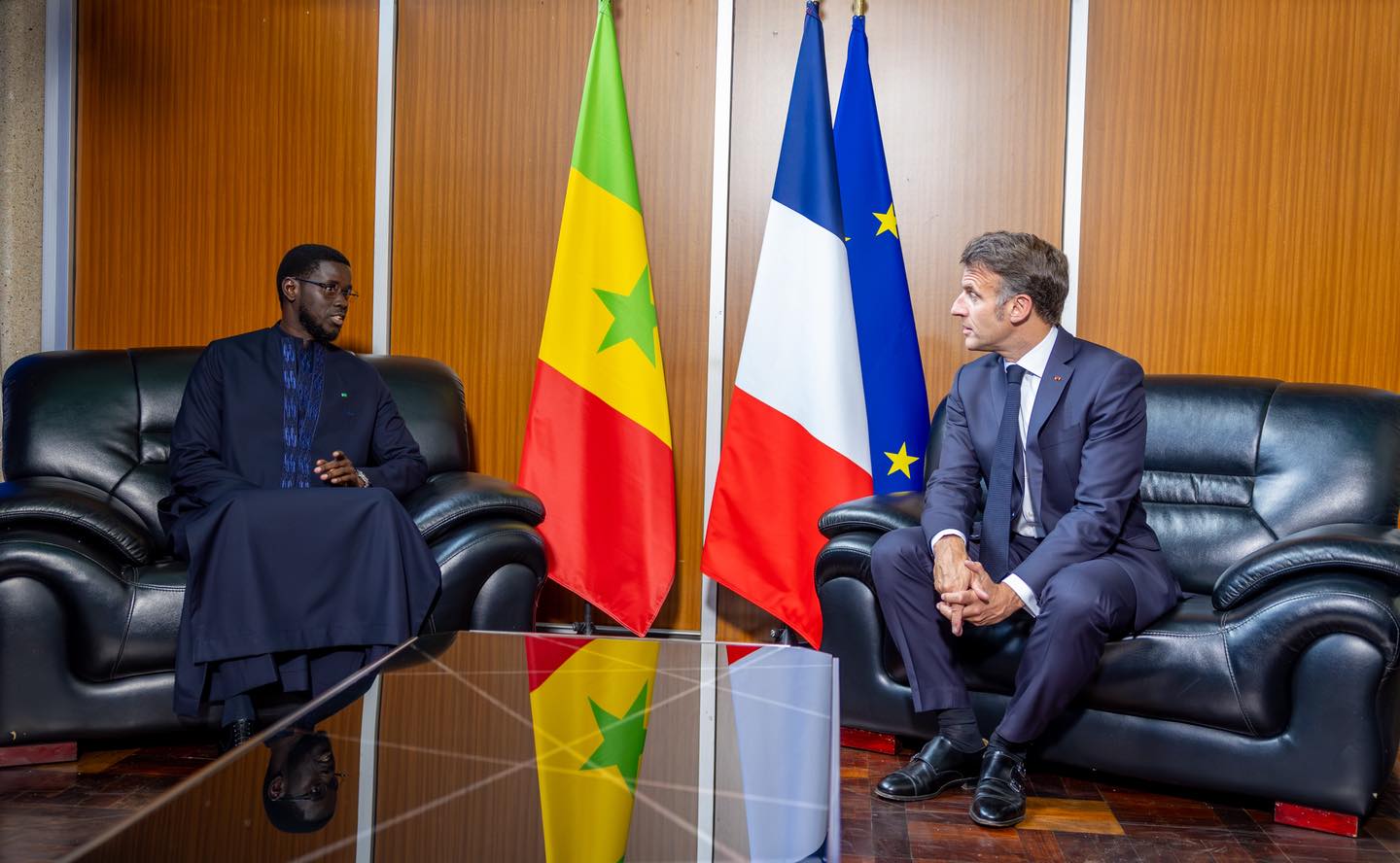 Rencontre entre Bassirou Diomaye Faye et Emmanuel Macron