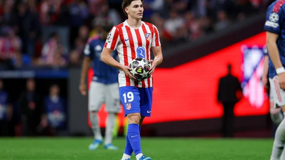 Julian Alvarez en action avec l'Atlético de Madrid