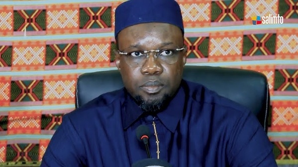 Premier ministre Sonko lors d'un conseil interministériel sur les infrastructures