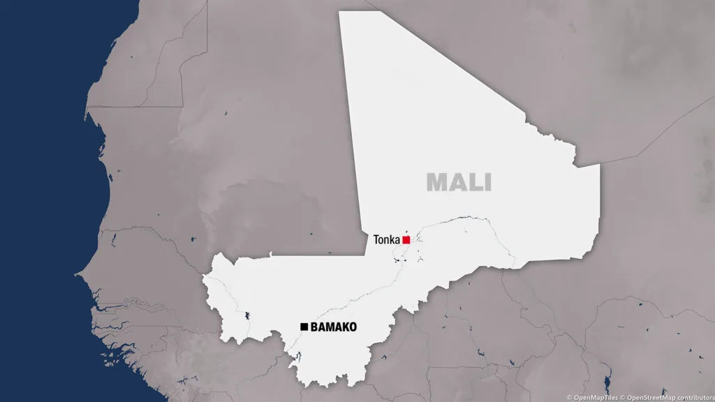 Paysage désertique du nord du Mali près de Tombouctou