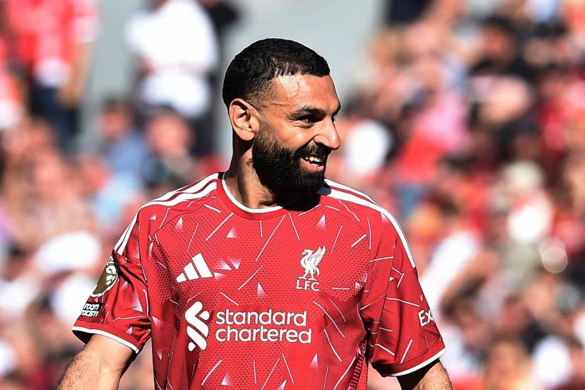 Mohamed Salah offre une passe décisive à son coéquipier lors du dernier match contre Brentford.