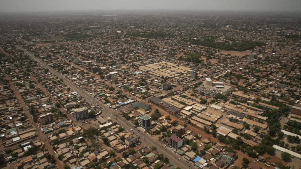 Étudiants burkinabè lors d'une manifestation