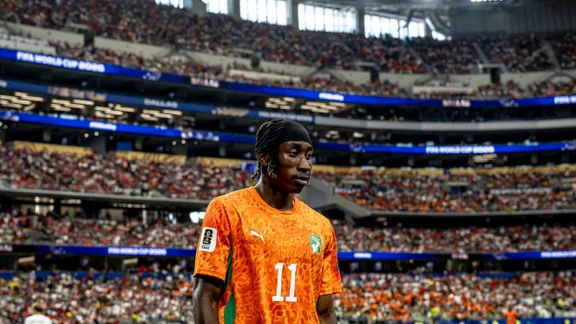yan diomandé en action lors de la coupe du monde