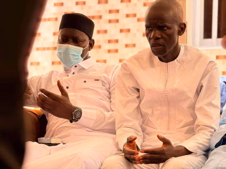 Échanges entre Ousmane Sonko et la famille de Diamil Sané