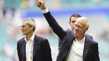 Didier Deschamps, sélectionneur des Bleus, lors de son dernier match à la Coupe du monde 2026 face à l'Angleterre.
