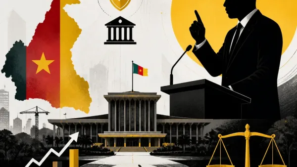 Illustration éditoriale pour Paul Biya en bonne santé : le gouvernement camerounais dément toute vacance du pouvoir
