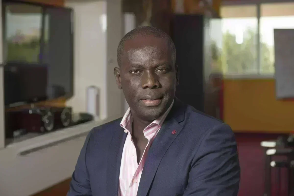 Malick Gackou, leader de Pastef, appelle à l'unité face aux turbulences Sénégal. Dakar. 10/2016. Malik Gackou, président du Grand Parti chez lui.