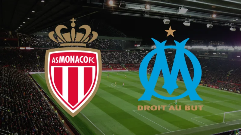 affiche du match Monaco Marseille en Ligue 1